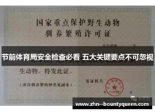 节前体育局安全检查必看 五大关键要点不可忽视 节前体育局安全检查必看 五大关键要点不可忽视